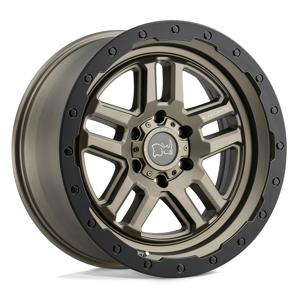 Black Rhino Hard Alloys BRBTW BARSTOW MATTE BRONZE W/ MATTE BLACK RING - 6X130