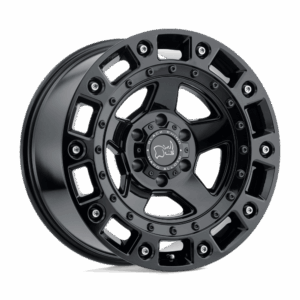 Black Rhino Hard Alloys BRCNC CINCO GLOSS BLACK W/ STAINLESS BOLT - 5X150