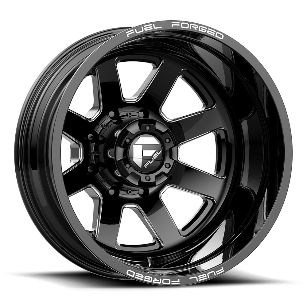 Fuel Mono FM009 FF09D DUALLY MATTE BLACK MILLED - 8X200