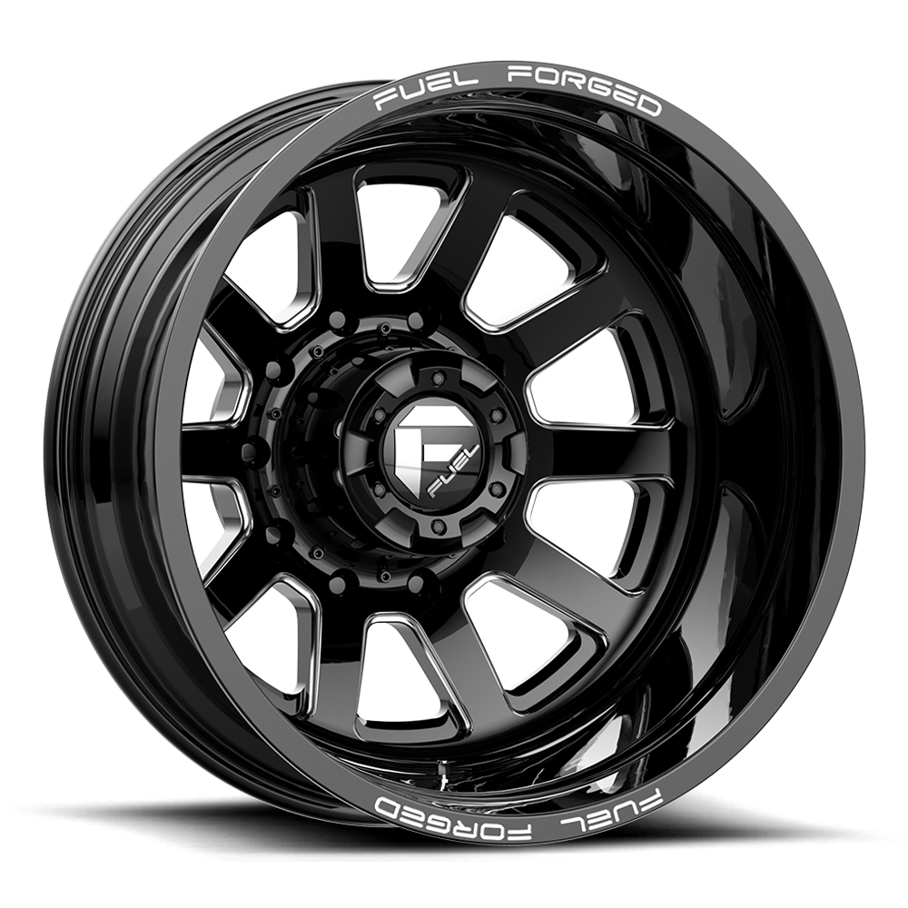 Fuel Mono FM009 FF09D DUALLY MATTE BLACK MILLED - 10X225