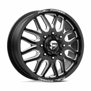 Fuel Mono FM066 FF66D DUALLY MATTE BLACK MILLED - 8X200