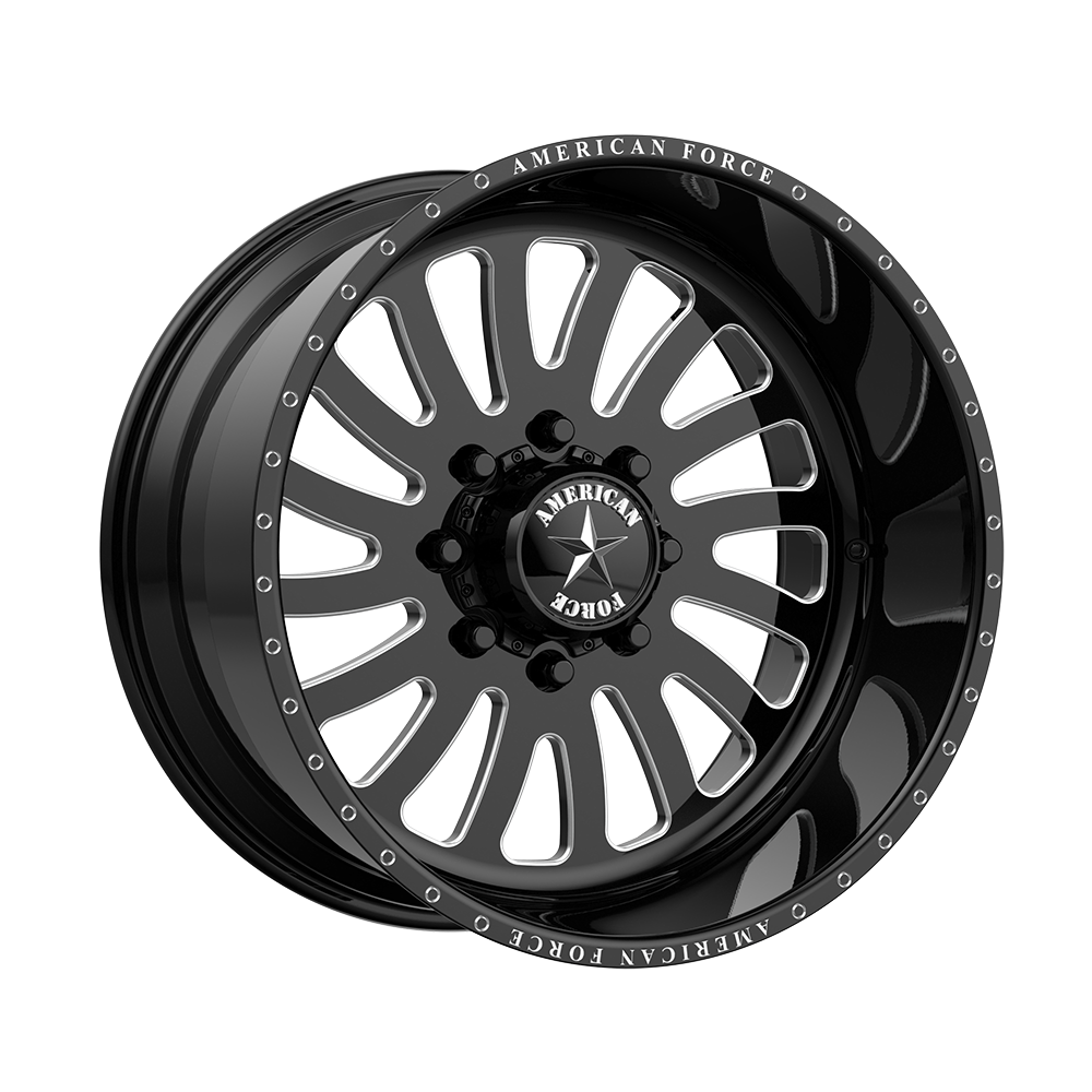 American Force AW74R OCTANE GLOSS BLACK MACHINED - 6X5.5