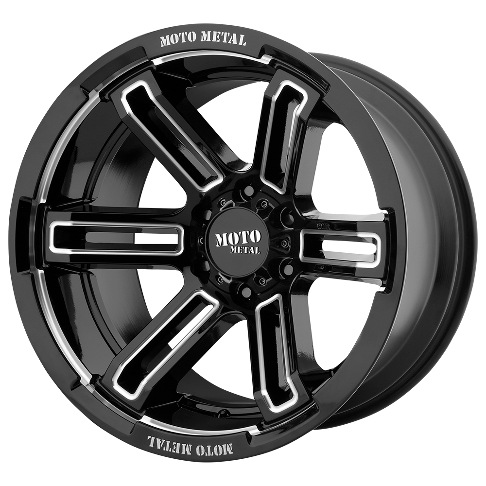 Moto Metal MO991 RUKUS GLOSS BLACK MILLED - 5X5.5