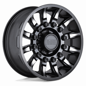 Black Rhino Hard Alloys BRMSN MISSION MATTE BLACK W/ MACHINED TINTED SPOKES - 8X170