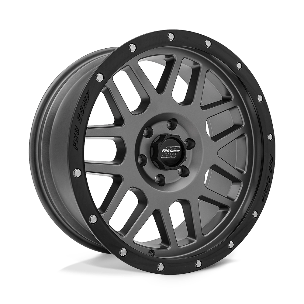 Pro Comp Alloys PA040 VERTIGO DARK GRAY WITH BLACK LIP - 6X5.5
