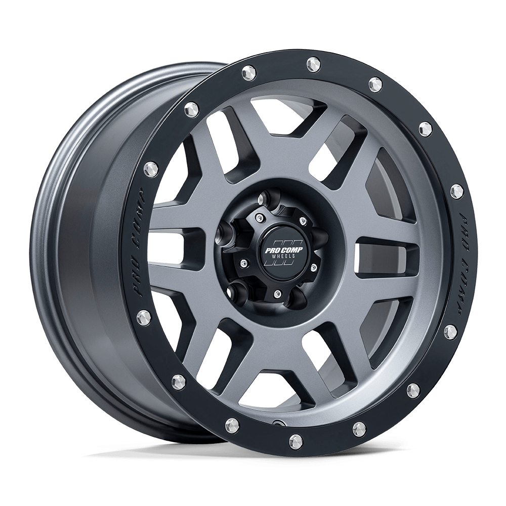 Pro Comp Alloys PA041 PHASER MATTE GRAPHITE WITH BLACK LIP - 6X5.5