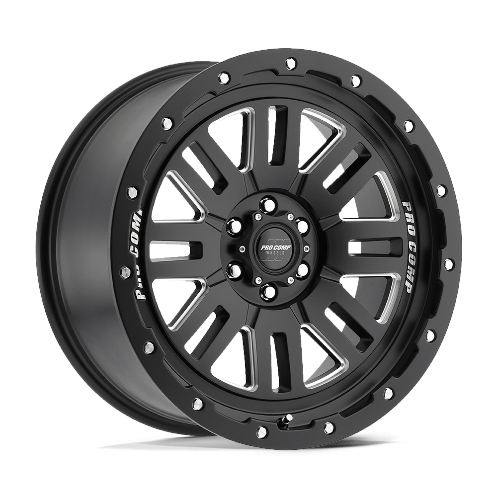 Pro Comp Alloys PA061 COGNOS SATIN BLACK MILLED - 5X5.0