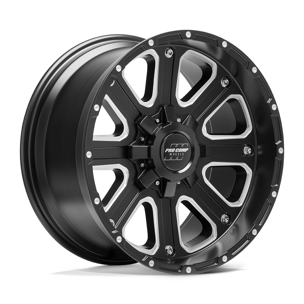 Pro Comp Alloys PA072 AXIS SATIN BLACK MILLED - 5X5/5.5