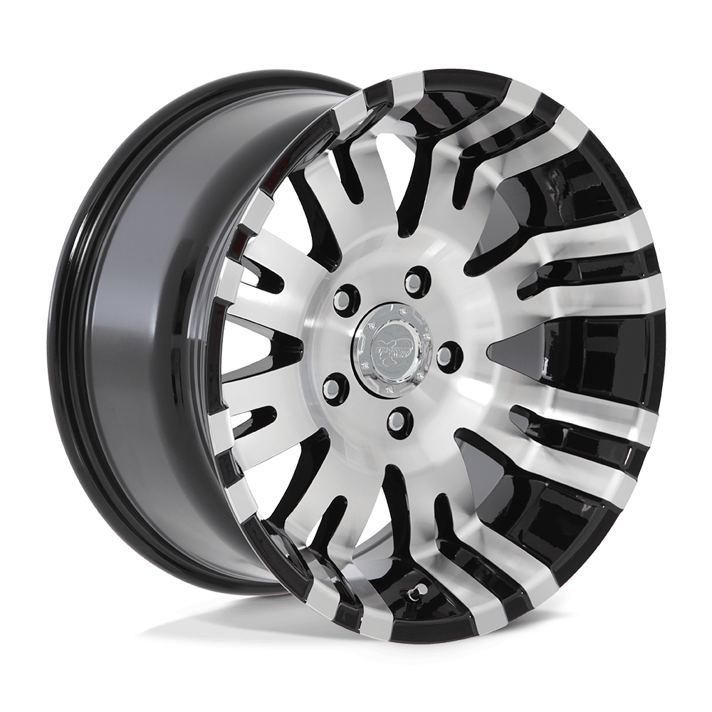 Pro Comp Alloys PA001 RAVEN GLOSS BLACK MACHINED - 8X6.5