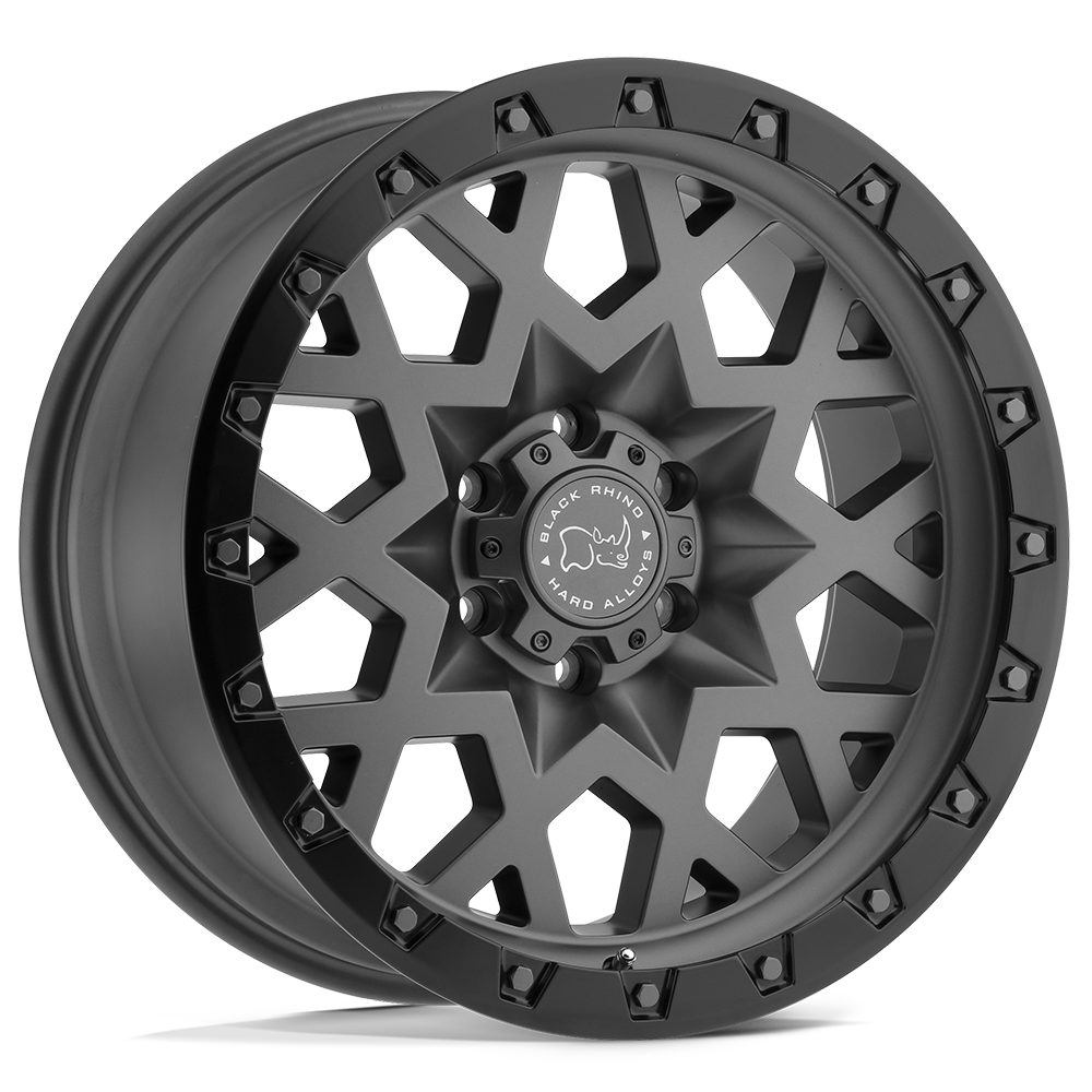 Black Rhino Hard Alloys BRSPK SPROCKET MATTE GUNMETAL W/ BLACK RING - 6X5.5