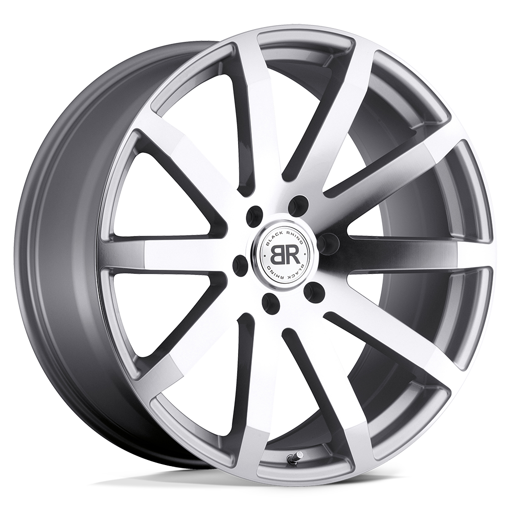 Black Rhino Hard Alloys BRTRV TRAVERSE SILVER W/ MACHINE-CUT FACE - 6X5.5