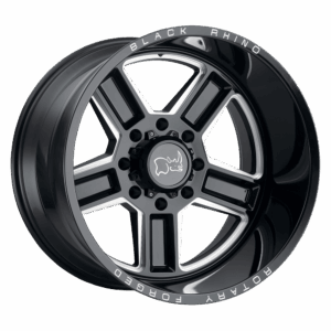 Black Rhino Hard Alloys BRCAN CANON GLOSS BLACK W/ MILLED SPOKES - 8X180