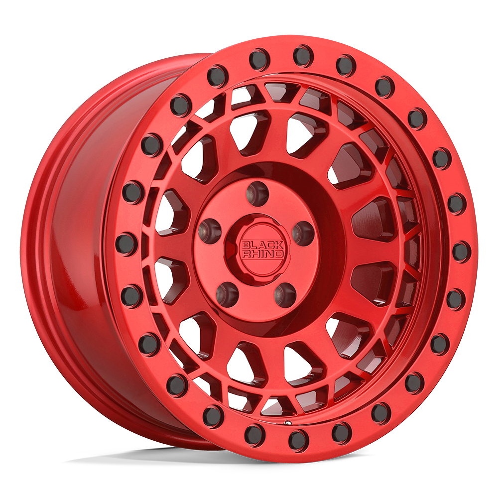 Black Rhino Hard Alloys BRPRM PRIMM CANDY RED WITH BLACK BOLTS - 6X5.5