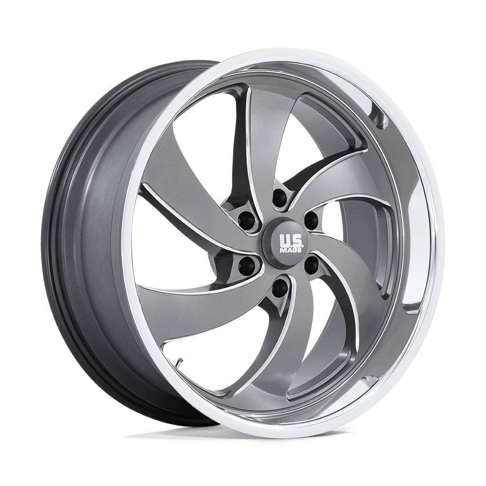 US Mag 1PC UC133 DESPERADO ANTHRACITE MILLED DIAMOND CUT MILLED - 6X135