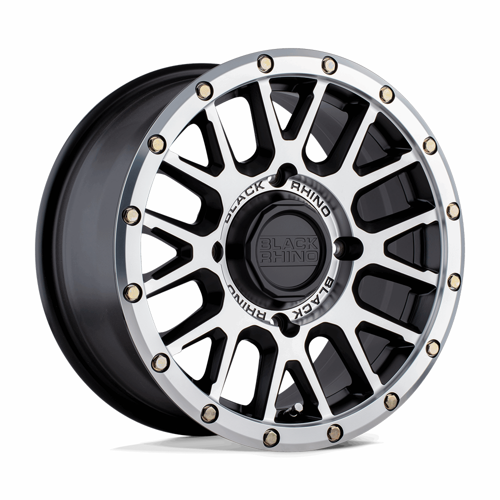 Black Rhino Hard Alloys - UTV BSLPZ LA PAZ UTV SEMI GLOSS BLACK WITH MACHINED FACE - 4X137