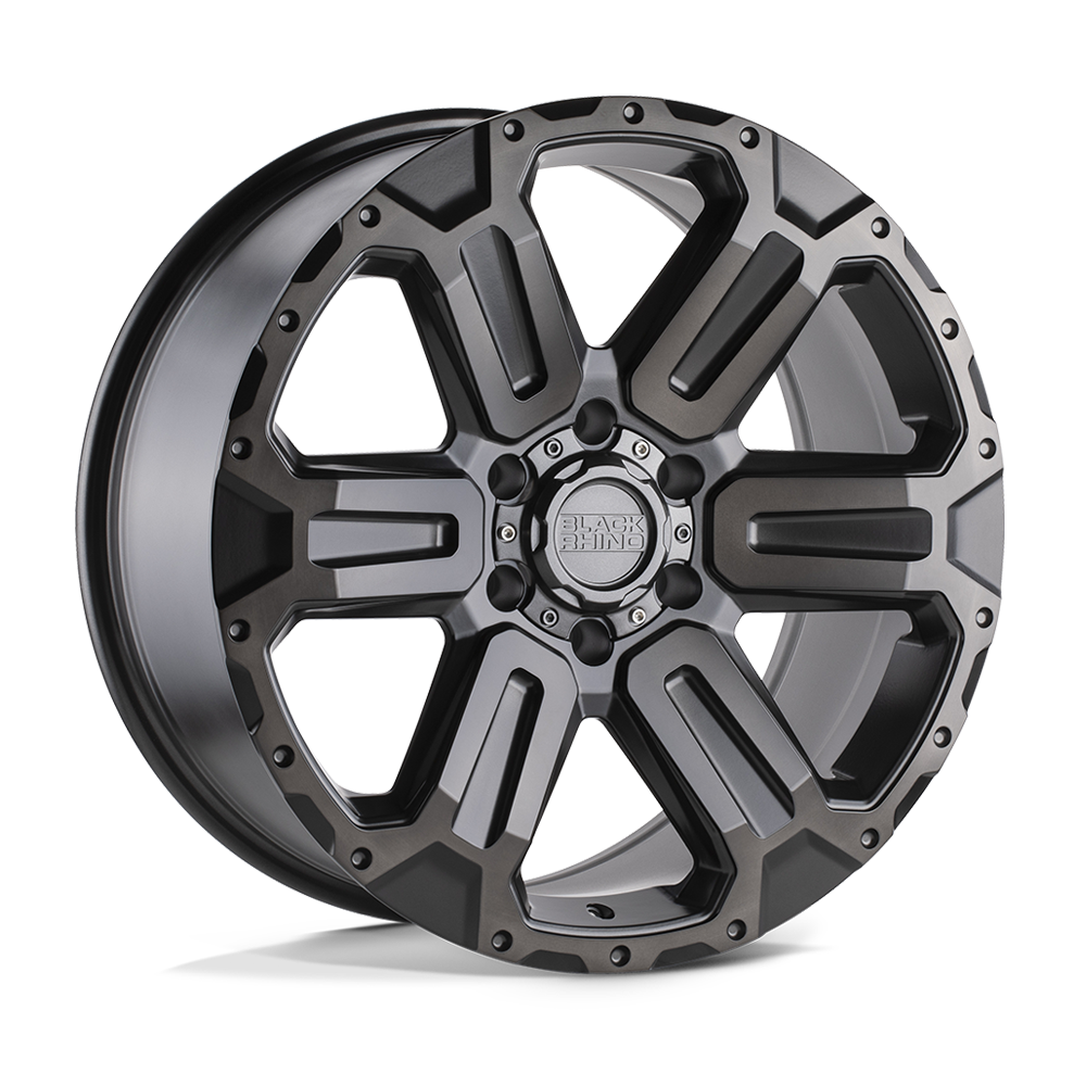 Black Rhino Hard Alloys BRWKA WANAKA MATTE GUNMETAL W/ BRUSHED FACE & GUNMETAL TINT - 6X5.5
