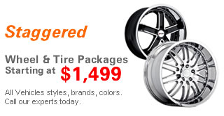 Staggered Wheel and Tire Packages